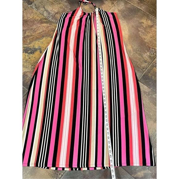 Lane Bryant Multicolored Halter Neck Swing Maxi Dress 18/20 - Picture 7 of 14